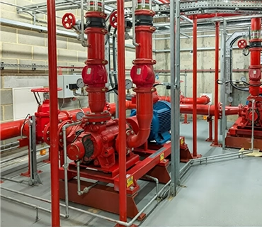 Electric Fire Pump - RGIFIRE Qatar High-performance electric fire pump for commercial building fire safety.