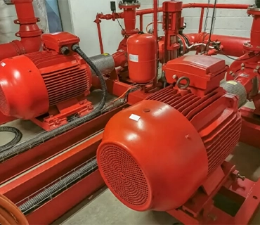 Jockey Pump Pressure Maintenance Vertical jockey pump for firefighting system pressure maintenance.